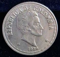 KOLUMBIEN 20 CENTAVOS 1956
