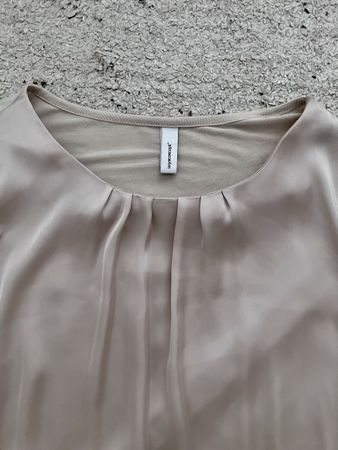 Damen Bluse S Champagner seidig guter Zustand