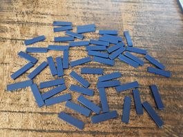 lego 2431 lot de 50 pièces Dark Blue Tile 1 x 4