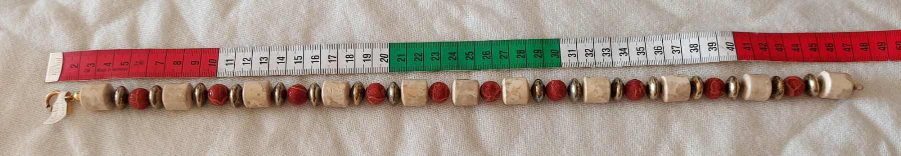 Ketten: Neue Halskette aus Calzit und Koralle – Neu (gemäss Beschreibung) aus Basel von Mazzo84 3