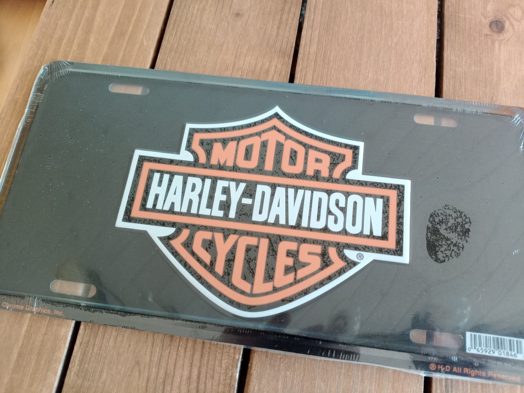 Harley-Davidson Schilder: Harley-Davidson Nummernschild, neu & original verpackt! – Neu und originalverpackt aus Waldenburg von Wild_Thing_II