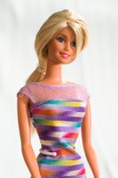 Barbie puppe im Kleid Bead Blast #18888 bespielt Mattel