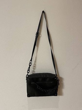 Schwarze crossbody Handtasche
