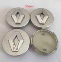 ***** 4er-Set Schutzdeckel Radnabe für Renault - 60mm