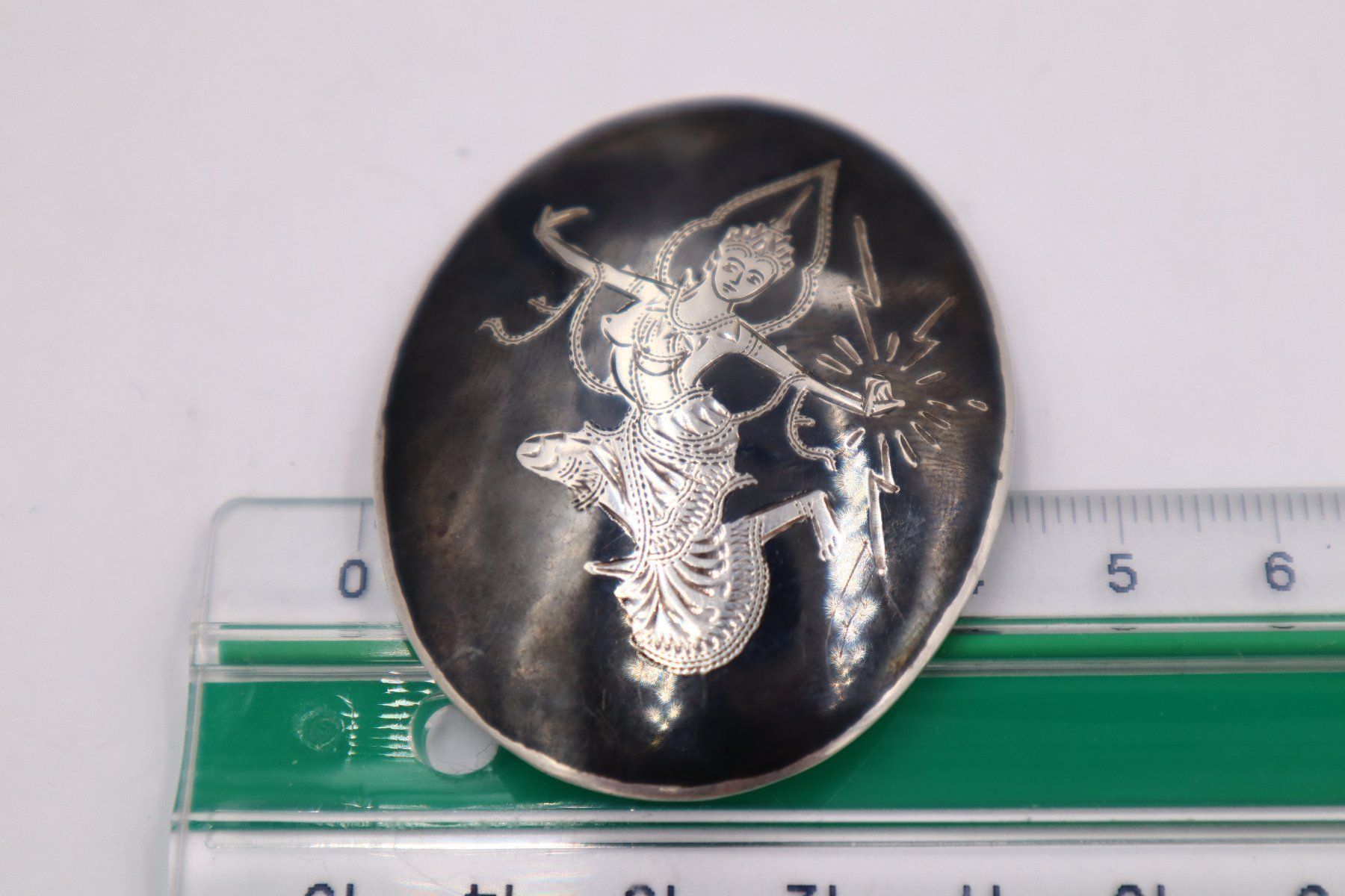 Spille & Fermagli: Grosse Siam Sterling Silber Brosche Thai Vintage – Usato da Baden venduto da TellsKuchenhaus 3