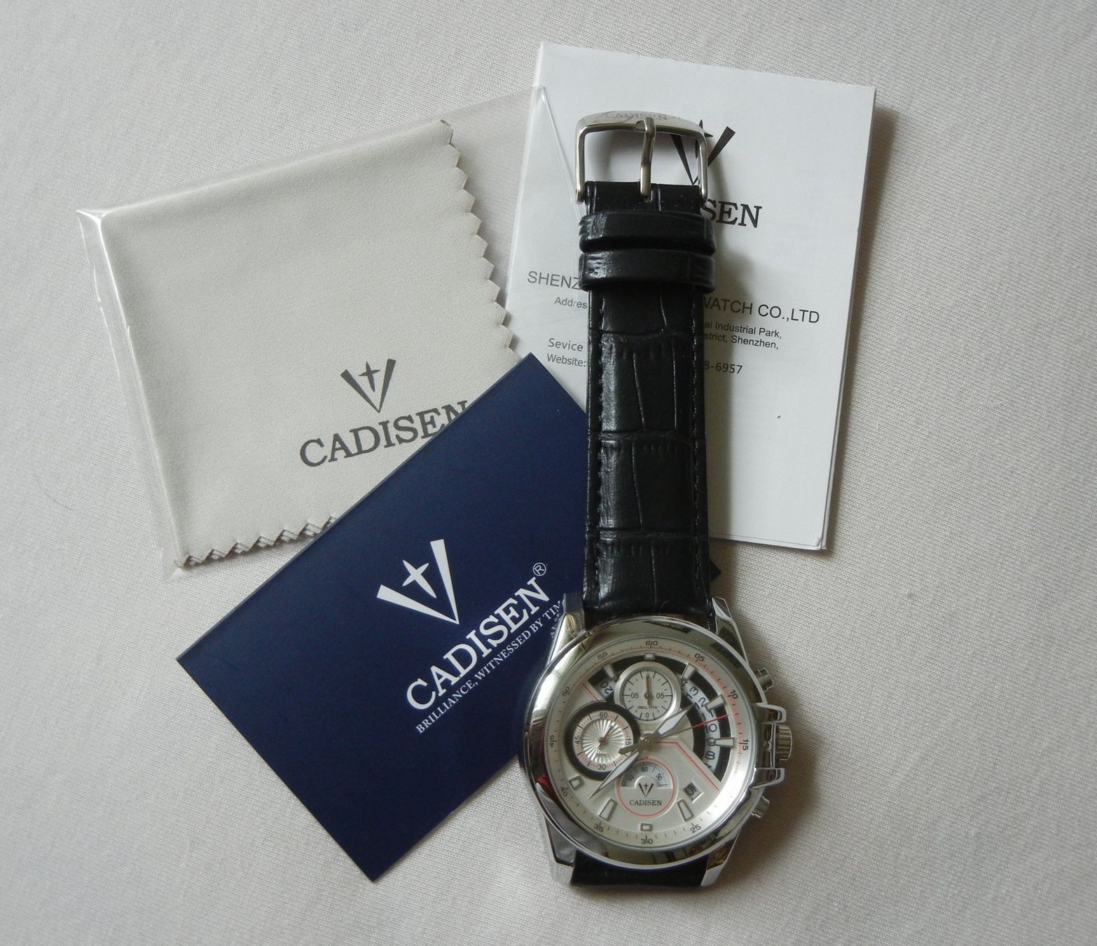 Orologi: TOLLE CHRONOGRAPH ARMBANDUHR 42 mm FULL SET – Nuovo e nell'imballaggio originale da Bern venduto da Mekongbeach