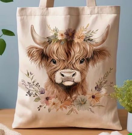 neu! HOCHLANDRIND Stofftasche