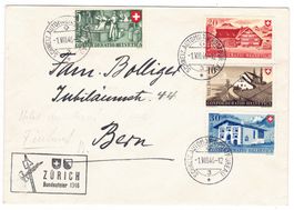 Lettre de Zürich BPA A385 pour Bern le 1.VIII.46