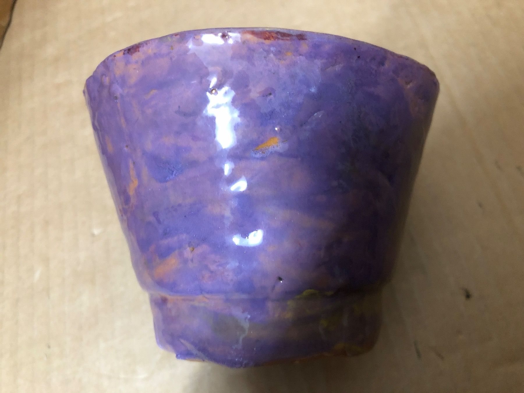 Pentole: Klein Topf violett/gelb – Usato da Eschlikon TG venduto da ArtRec 5