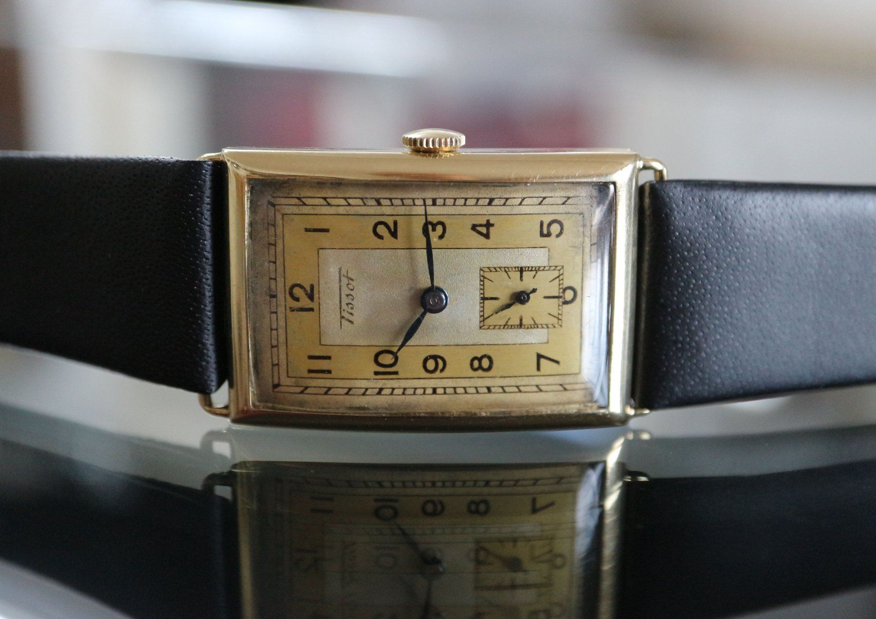 Tissot Uhren: Tissot Antimagnetisch, 14 Karat Gold – Gebraucht aus Bülach von Uhrenwerkstatt 1
