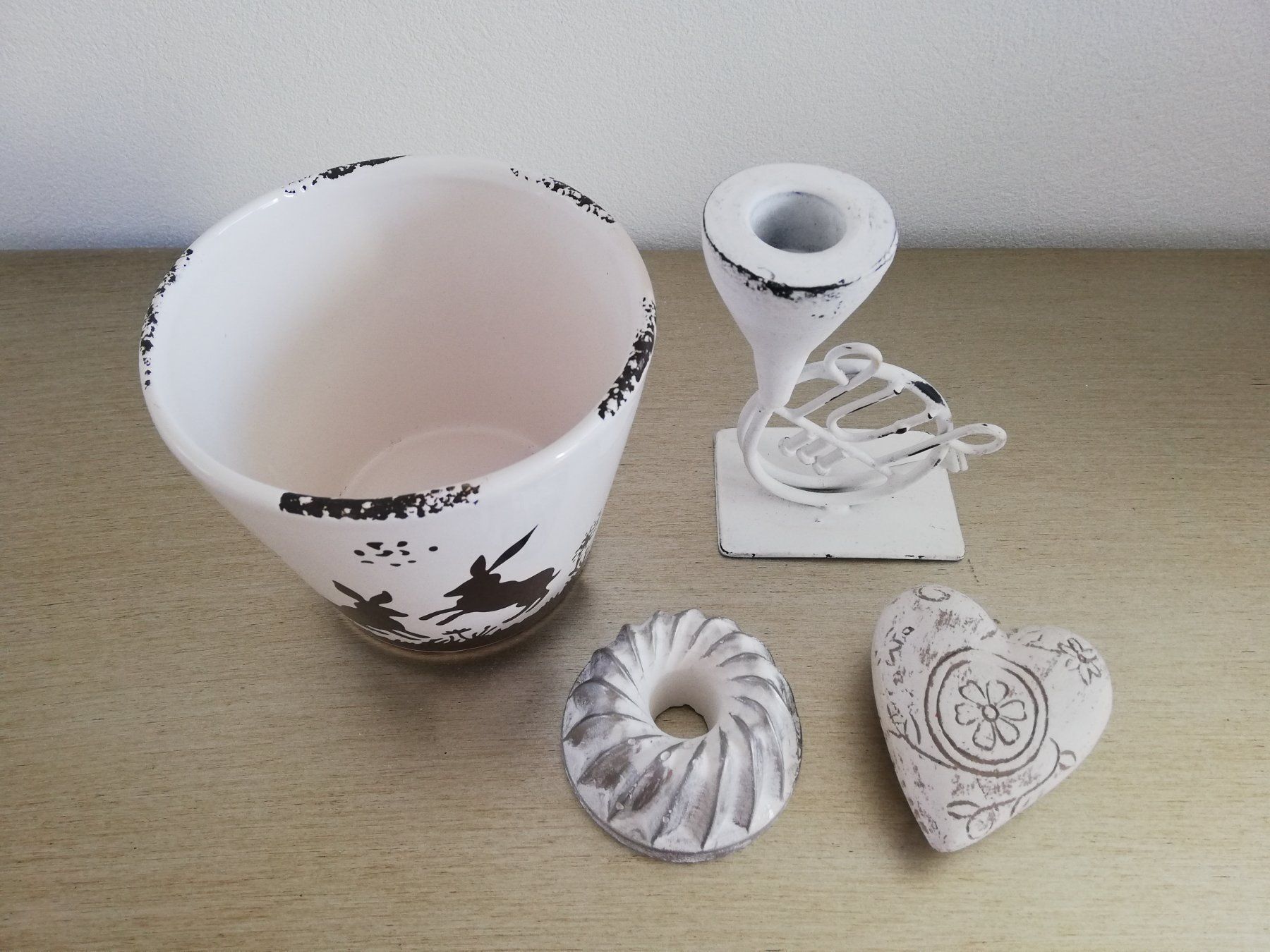 Blumentöpfe: Shabby Chic Set – Gebraucht aus Unterägeri von silvi21