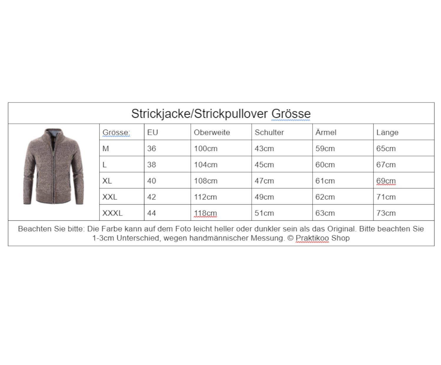 Maglioni & Felpe: XL Herren Strickjacke Strickpullover mit Reisverschluss – Nuovo e nell'imballaggio originale da Hundwil venduto da Stallone5 3