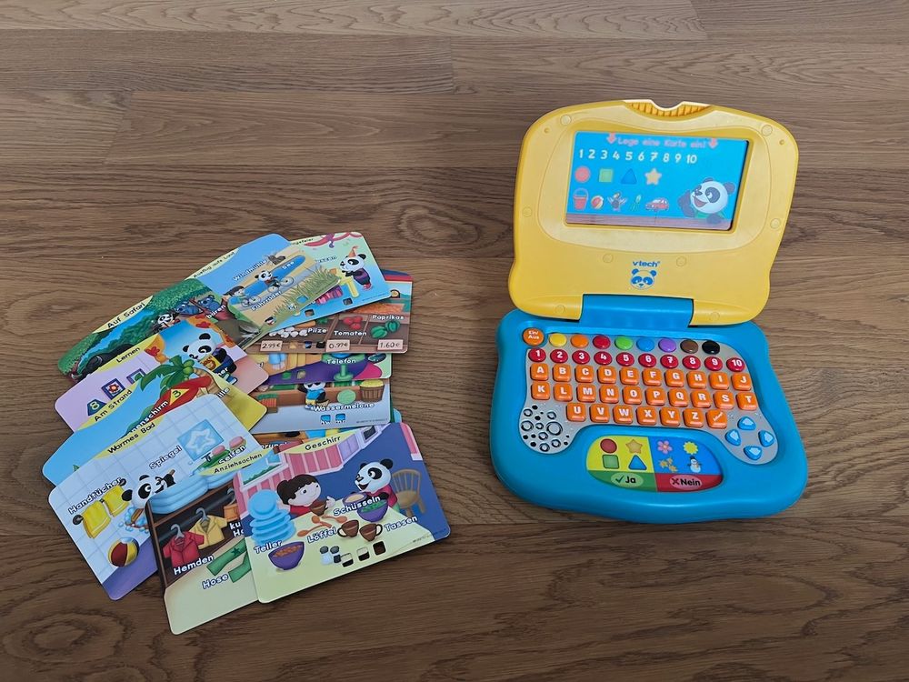 VTech Lerncomputer mit 28 Lernkarten; Emils Entdeckerreise (Gebraucht ...