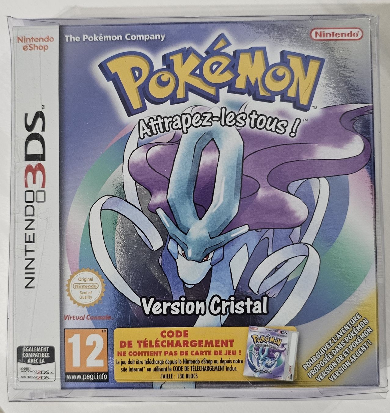 Pokémon Giochi: pokemon version cristal code téléchargement 3ds neuf scellé  – Nuovo e nell'imballaggio originale da Pully venduto da RandomZero
