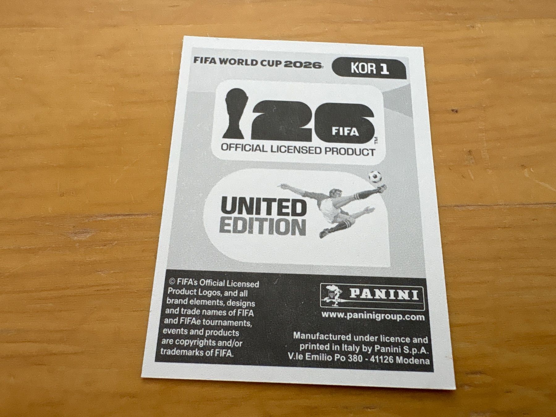 Panini Carte collezionabili: Panini 2026 KOR 1 – Nuovo (secondo la descrizione) da Elsau venduto da Cerry81 1