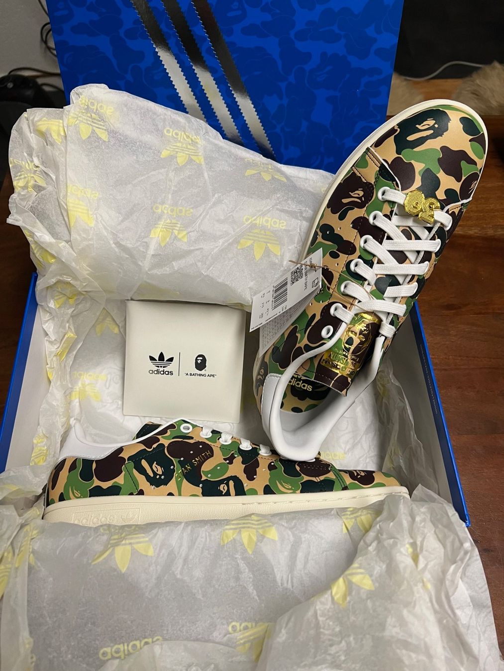 Adidas Scarpe da uomo: adidas Stan Smith x BAPE Camouflage – Nuovo e nell'imballaggio originale da Zürich venduto da Patela