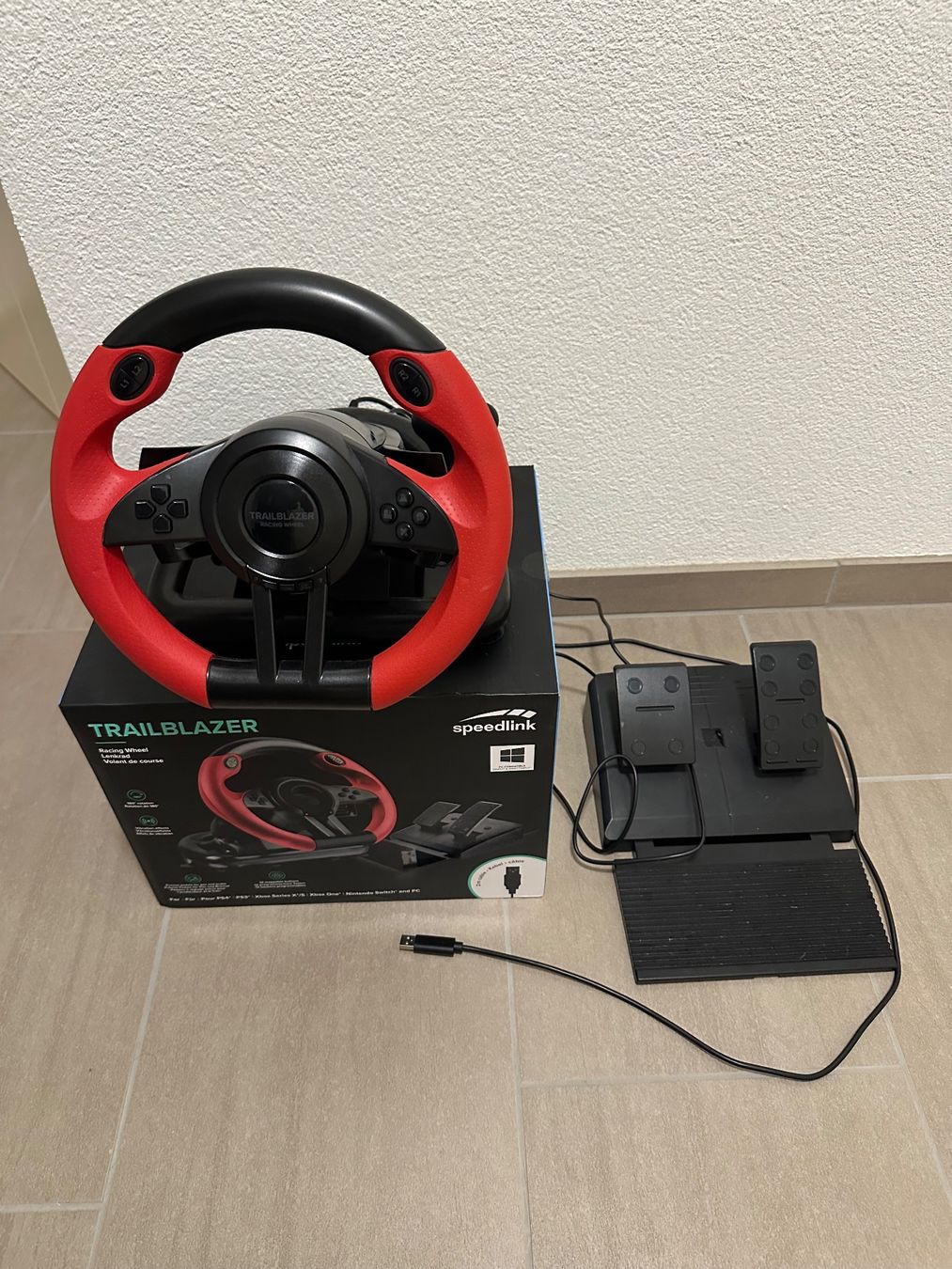 Konsolen: Speedlink Trailblazer Racing Wheel XBOX/PS/PC – Neu (gemäss Beschreibung) aus Olten von Srasri