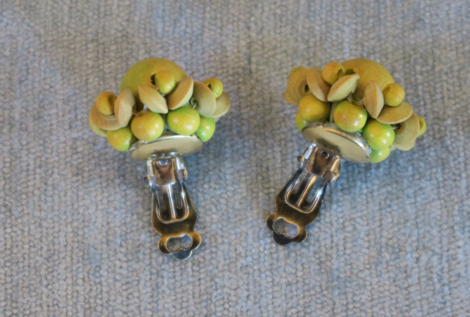 Orecchini pendenti & Orecchini a lobo: Ohrclip Holz Blume – Usato da Brittnau venduto da marlenestone 4