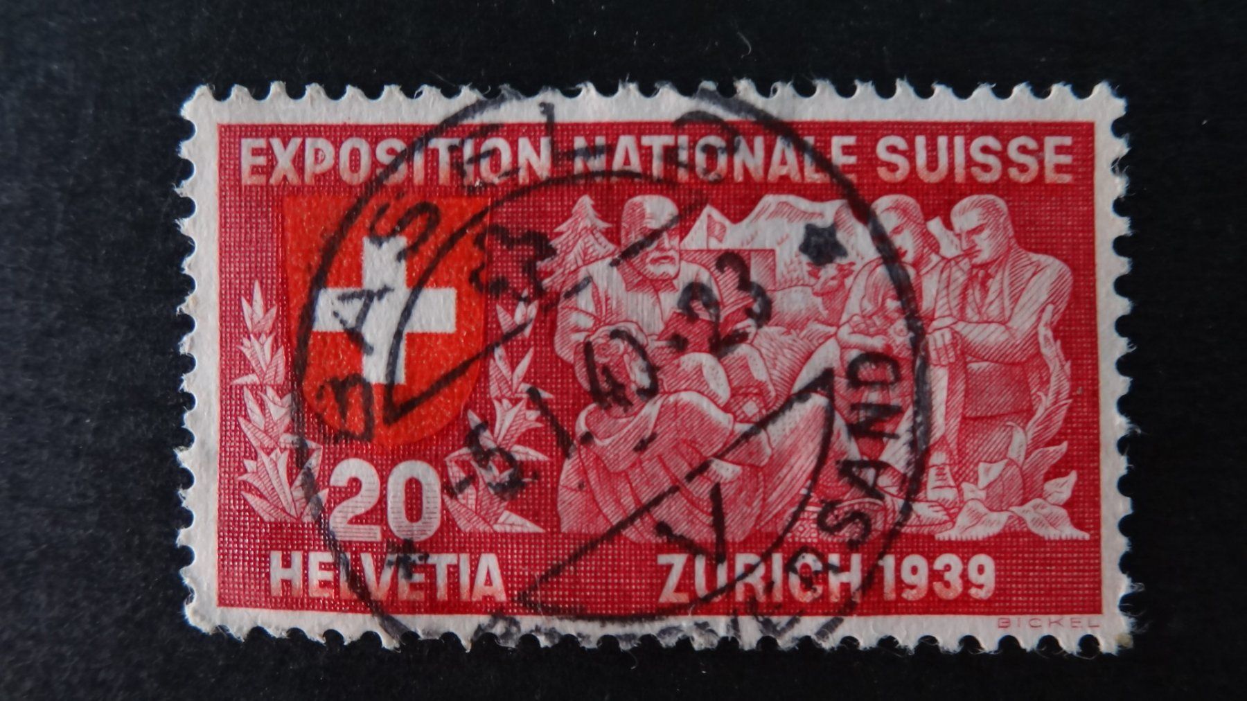 Tutti i francobolli: Vollstempel BASEL 2  5.I.40   26 – Usato da Anwil venduto da larks