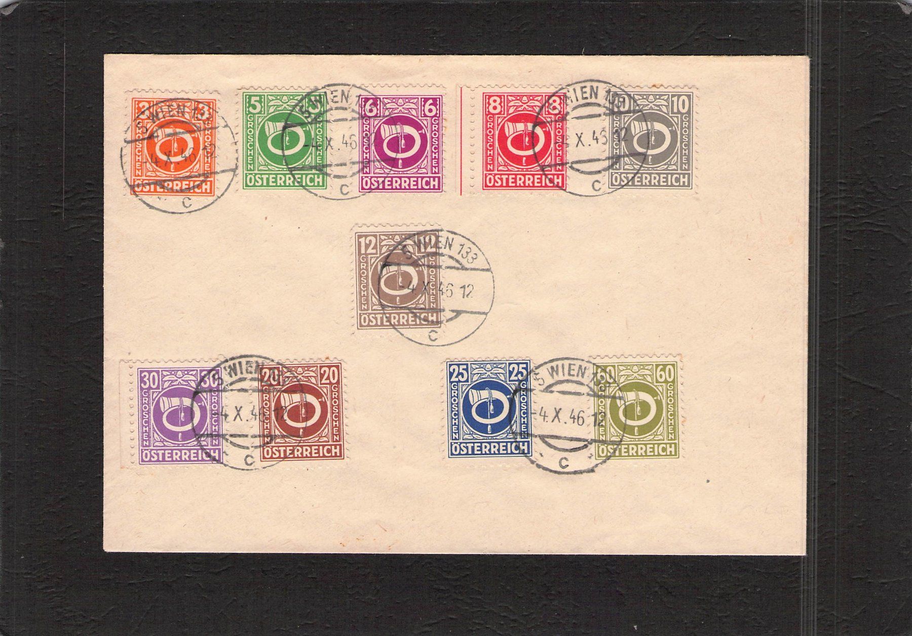 Tutti i francobolli: Beleg Õstereich , 4,X.1946 – Usato da Reichenburg venduto da Pipo-67
