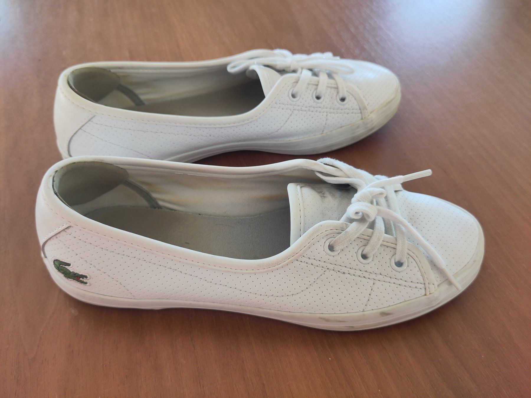 Lacoste Scarpe da donna: Lacoste - weiss - Grösse 37 - chic Sneaker-Ballerinas – Nuovo (secondo la descrizione) da Zürich venduto da Bischosa