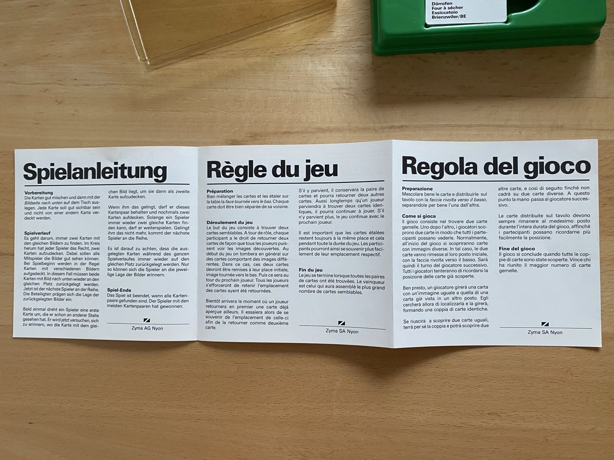 Giochi: Ballenberg Bauernbauten Memory – Usato da Schwarzenburg venduto da Michellu 3