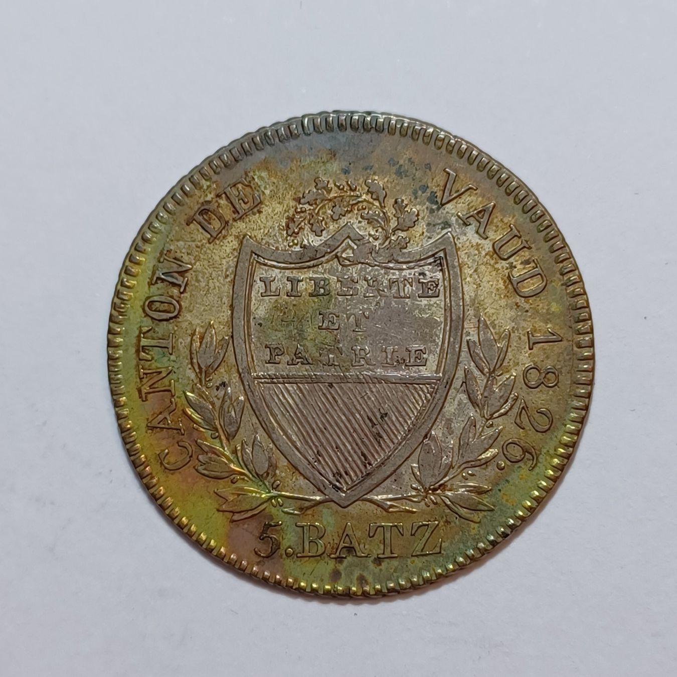 Tutti le monete: 5 Batzen 1826 Waadt – Usato da Pfäffikon ZH venduto da Schweizer_Muenzen