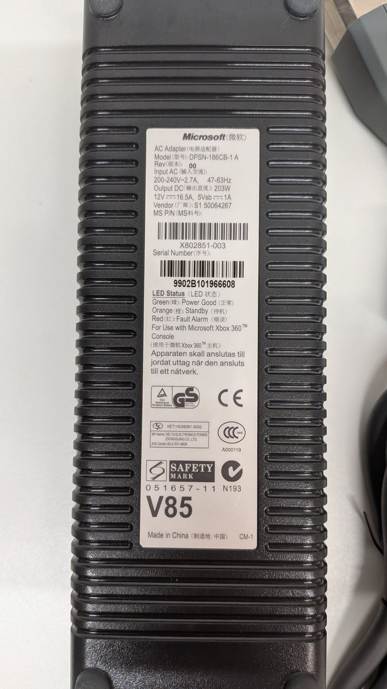 Microsoft Adaptateurs & Câbles: Original Xbox 360 Netzteil / Power Adapter – D'occasion à Menziken par mame18 2