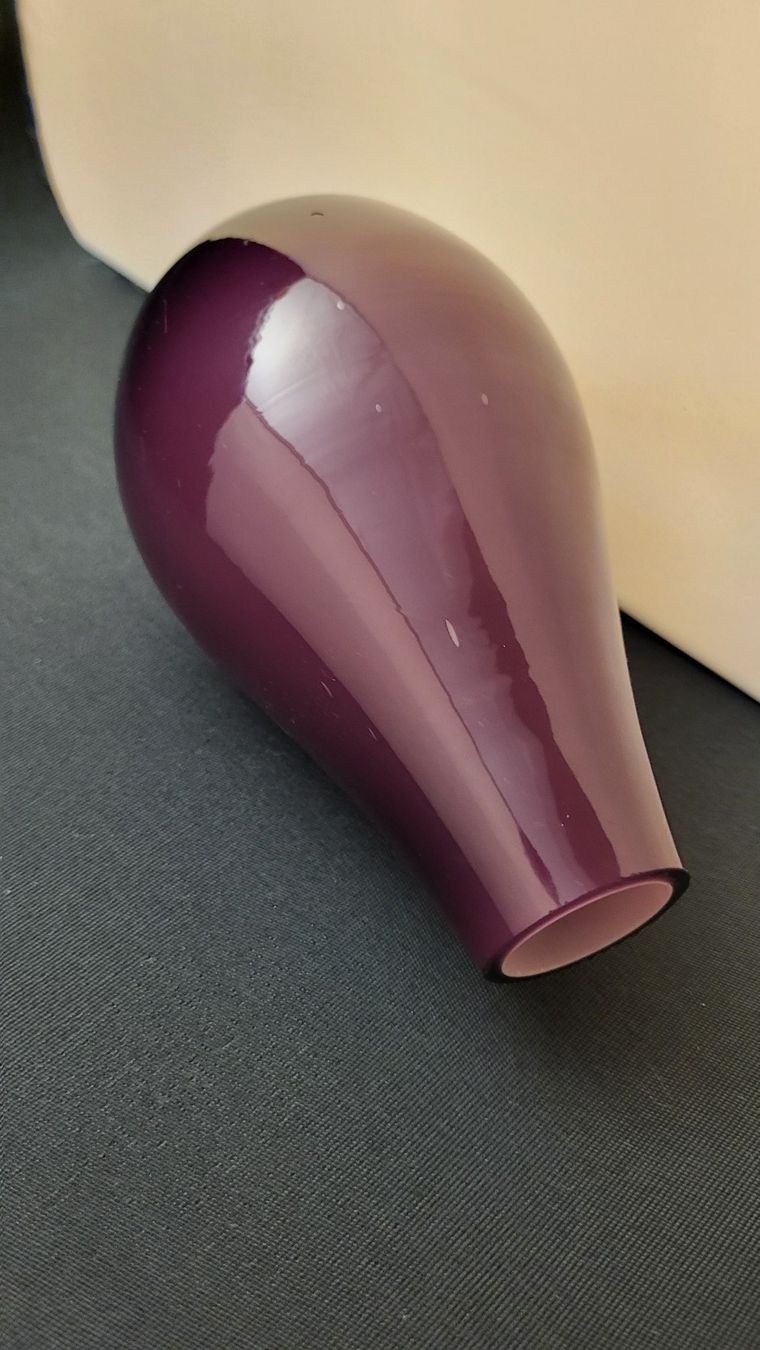 Vasi & Recipienti: Lila Überfangglas-Vase – Usato da Basel venduto da spinne02 2