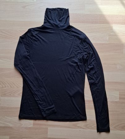 Schwarzes Rollkragenshirt von Pieces, Grösse L