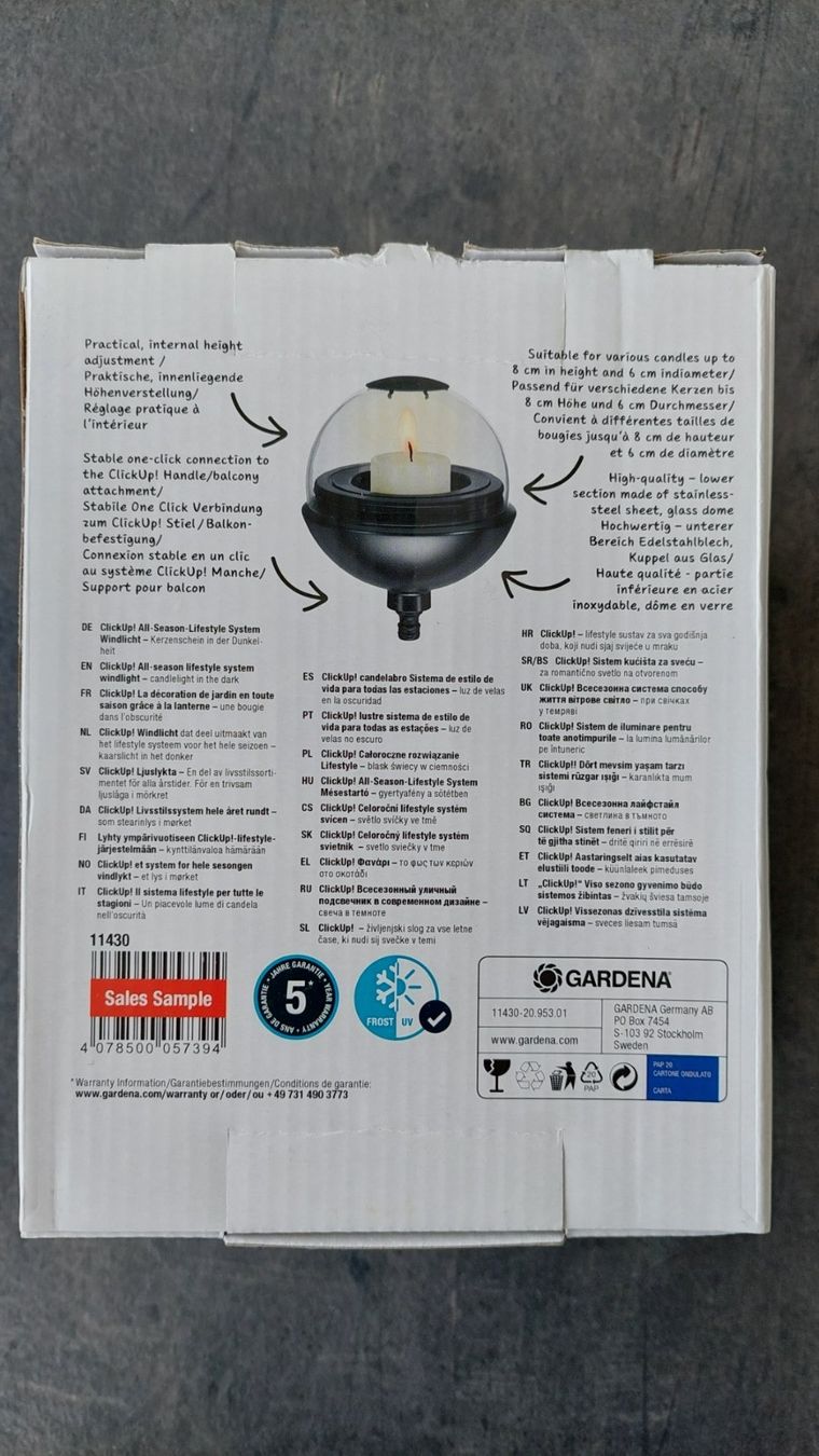 Kerzenständer: Gardena ClickUp! Windlicht NEU! – Neu und originalverpackt aus Schongau von lanobe 3