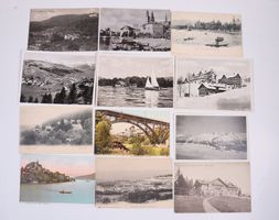 12 alte Ansichtskarten Schweiz