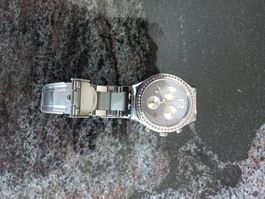 Elegante grosse Swatch Irony Chronograph Damenuhr