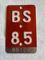 Velonumer BS 85 Fahrrad vintage Plaque Vélo
