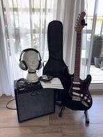 E-Gitarren Set Harley Benton ST-62 BK Vintage Series Bundle