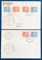 1959 - 2 FDC  / 1 x R  Znr. 347-350 / Konferenz PTT
