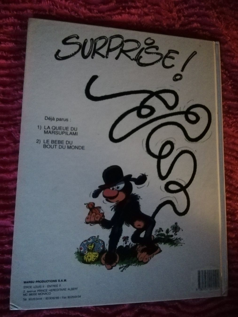 Comics: Marsupilami 3 - Mars le noir - BD 1989 Ed originale – Gebraucht aus Commugny von Juliemimi 1