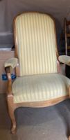 Fauteuil en bois vintage, style Louis XV