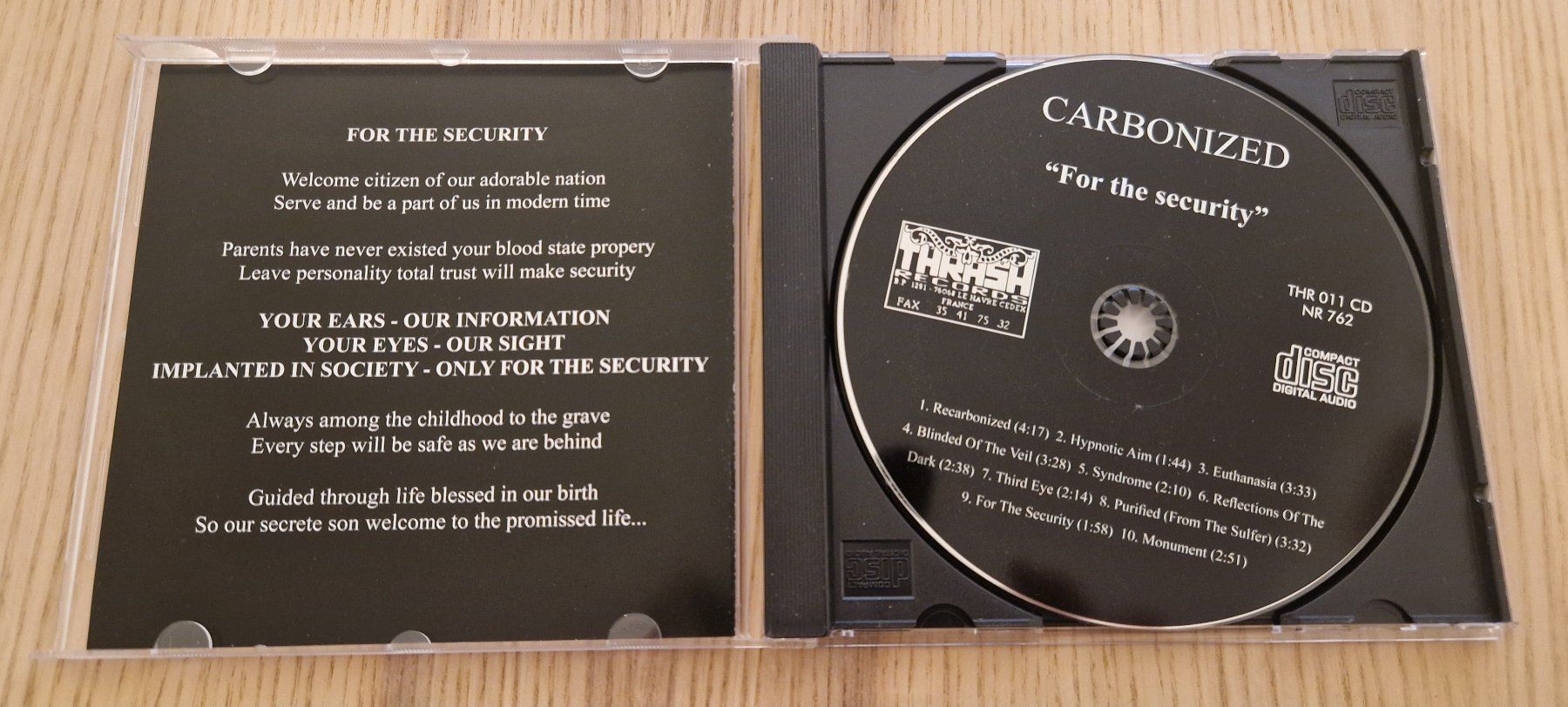 CDs: Carbonized – For The Security (CD) – Gebraucht aus Luzern von Belethors_GenGoods 1