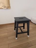 Hocker Tabourettli Taburet Holz anthrazit