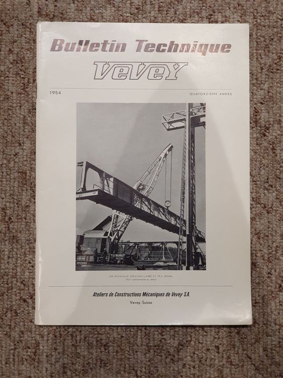 Bulletin Technique VEVEY 1954 | Kaufen auf Ricardo