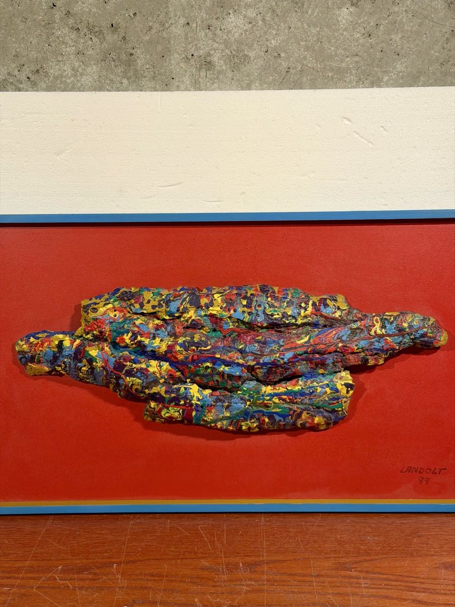 Gemälde: Vibrant Abstract Sculpture Art, Textured Mixed Media, signed – Gebraucht aus Lausanne von artnouveau04 1