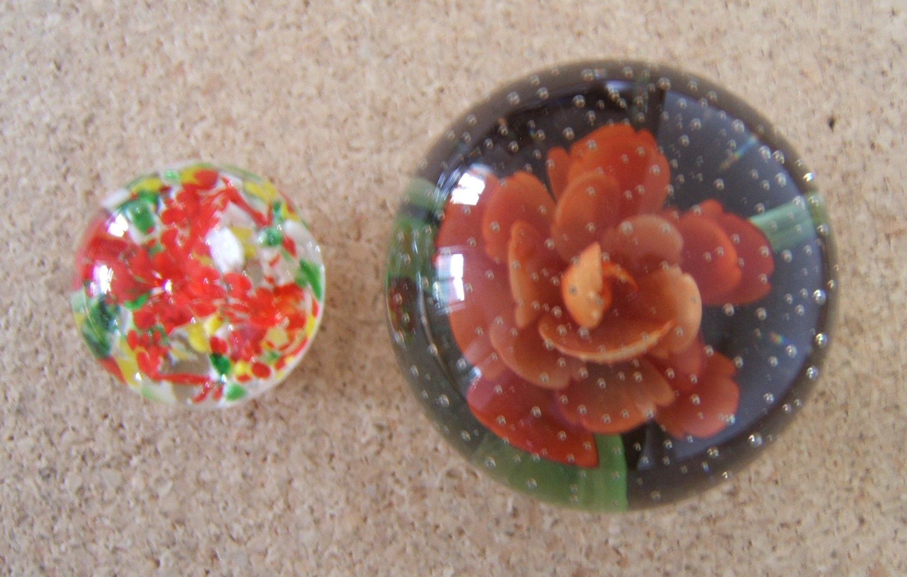 Figuren: 2 BRIEFBESCHWERER, PAPERWEIGHT AUS GLAS – Gebraucht aus Brunnen von Nonne04 3