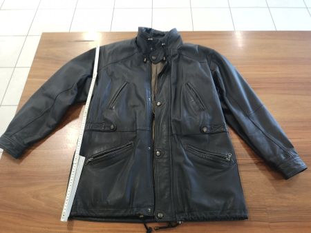 Lederjacke C & A sehr bequeme Jacke gefüttert Gr. 52 = L