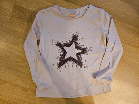 Langarmshirt Zara Girls rosa Stern Grösse 128