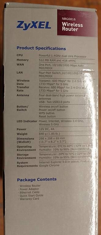 Zyxel Modem & Router: WLAN Router Zyxel NBG6816 – Usato da Sins venduto da Schneider16 2