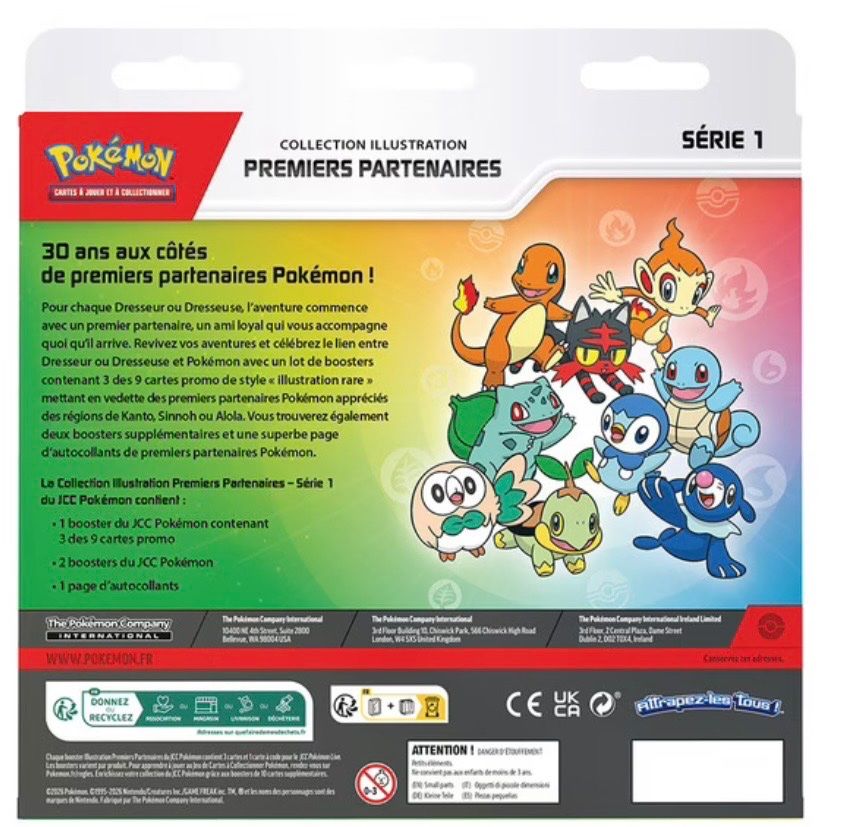 Pokémon Carte collezionabili: Pokémon First Partner Illustration Collection Series 1 - EN – Nuovo e nell'imballaggio originale da Villars-tiercelin venduto da Reaves 1
