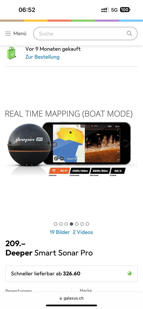 Deeper Accessoires: Echolot Deeper smart Sonar Pro – Neuf (Voir description) à Eggenwil par Manu_offic 7