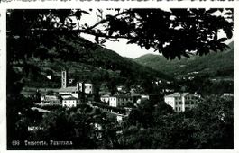 Tesserete  TI Dorf mit Hotel + Berge 1936 sehr gut erhalten