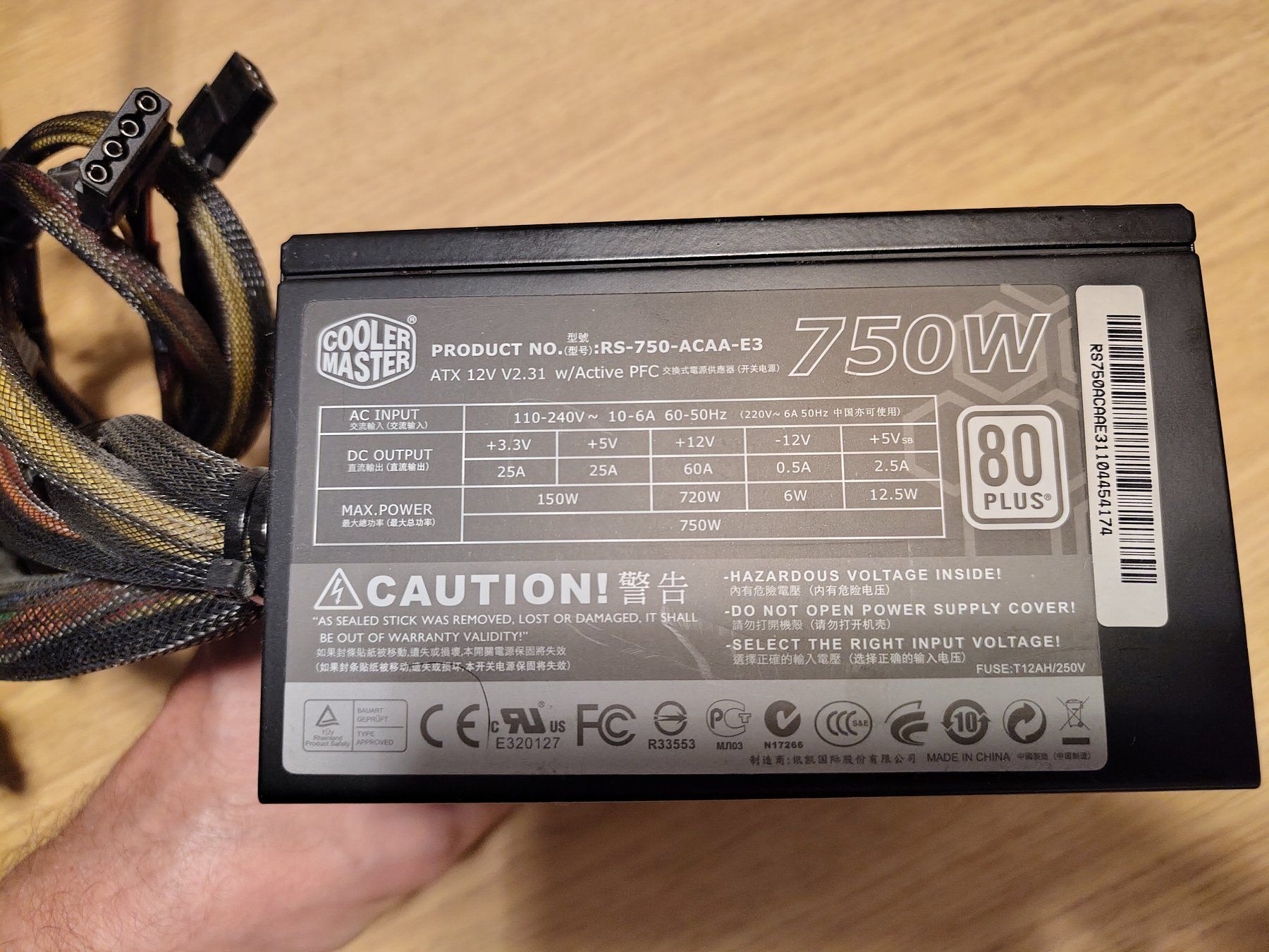 Elektronikbauteil: Netzteil Coolermaster 750W – Gebraucht aus Bern von 70hemicuda 1